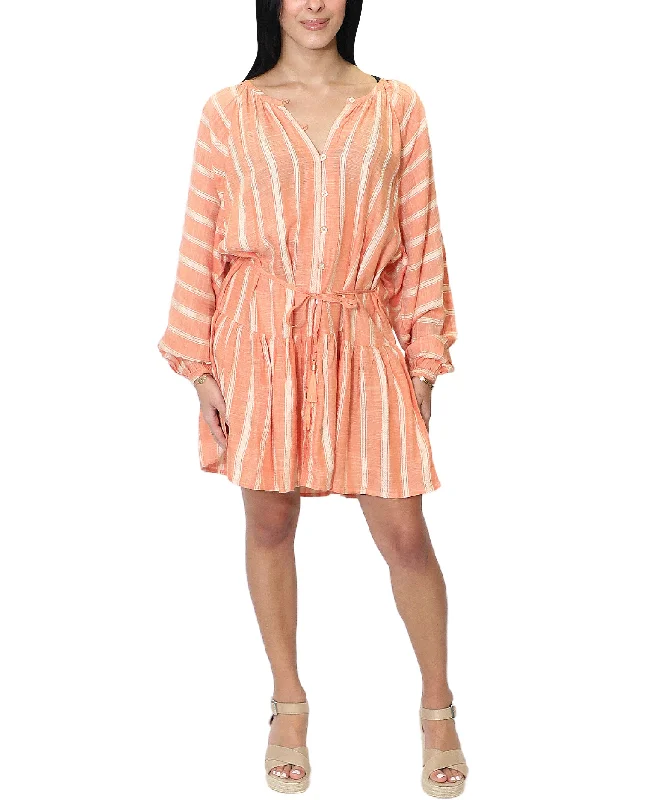 Striped Dress Swim Cover-Up French