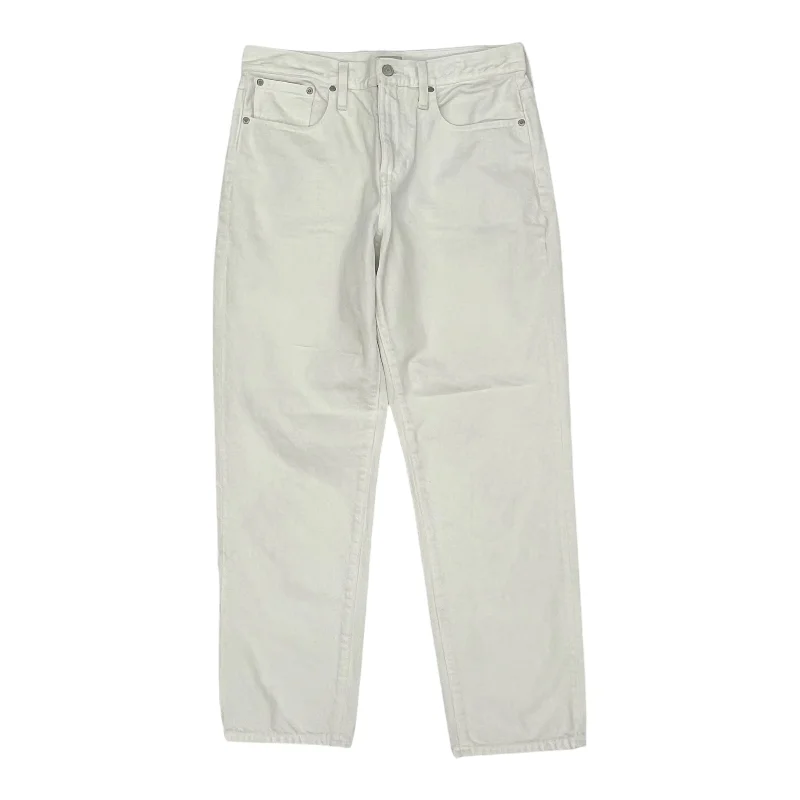Jeans Boyfriend By J. Crew In White Denim, Size:6 Stylish Women's Neon