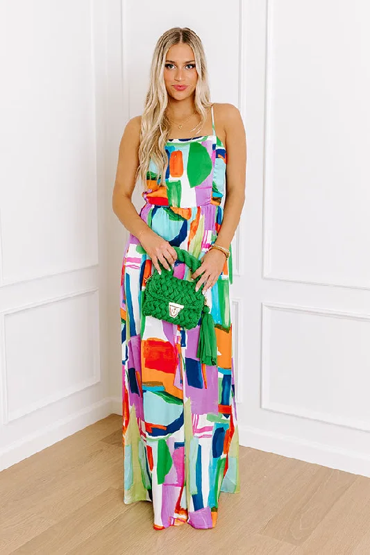 Vacay Bound Satin Jumpsuit in Tangerine Athletic Women's 