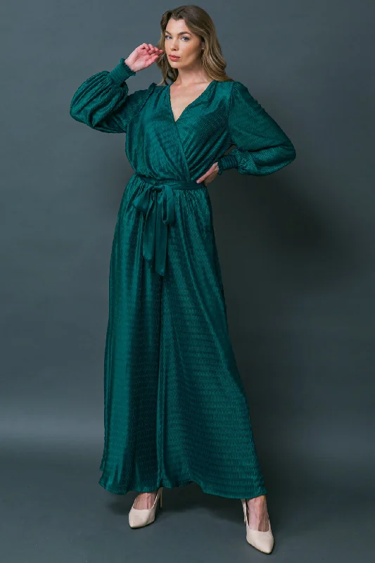 ATTENTION OF THE DAY WOVEN JUMPSUIT Relaxed Women's Beachy