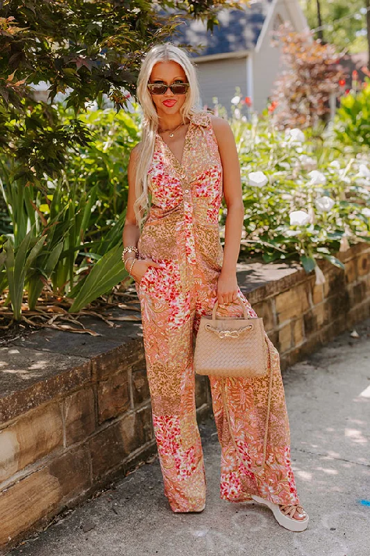 Flirtatious Flair Wide Leg Jumpsuit Women