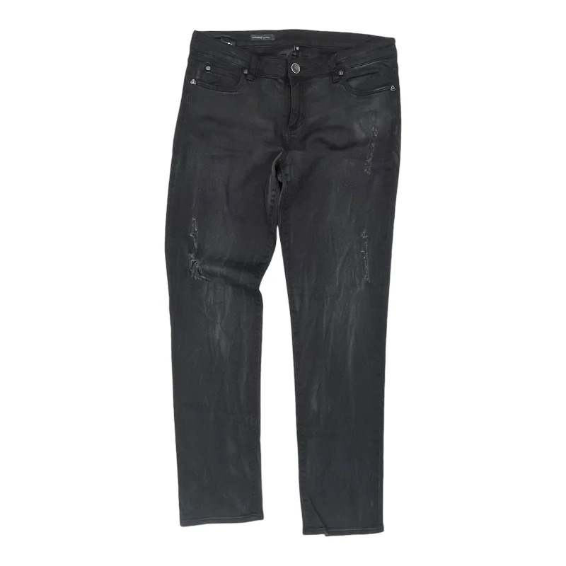 Jeans Boyfriend By Kut In Black Denim, Size:10 Practical Women's Multi - 