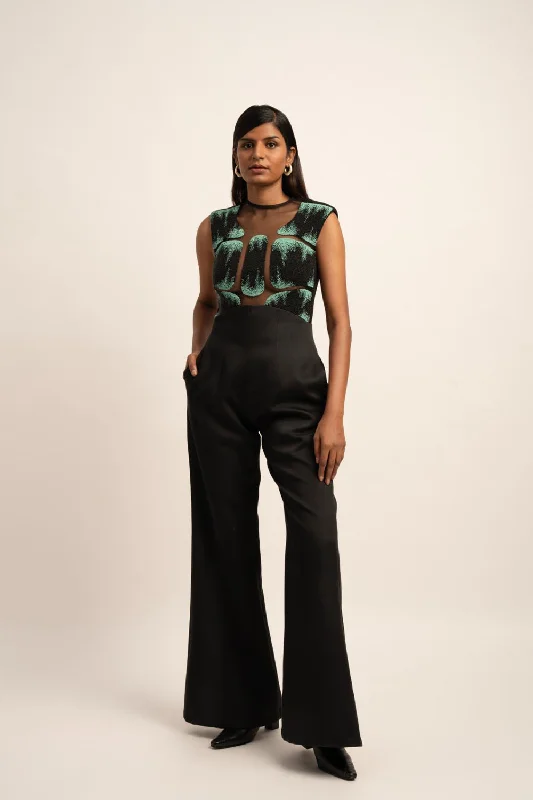 The Dreamwave Beaded Jumpsuit Monochromatic All - in - one
