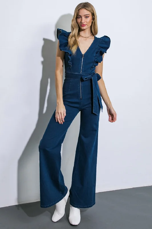 RUNNING ON LOVE DENIM JUMPSUIT Australian Beach