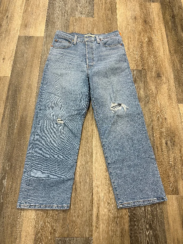 Jeans Boot Cut By Levis In Blue Denim, Size: 10 Classic Women's Tweed
