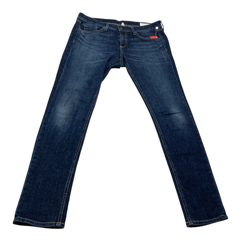 Jeans Straight By Rag & Bones Jeans In Blue Denim, Size: 6 Refined Women's Classic 