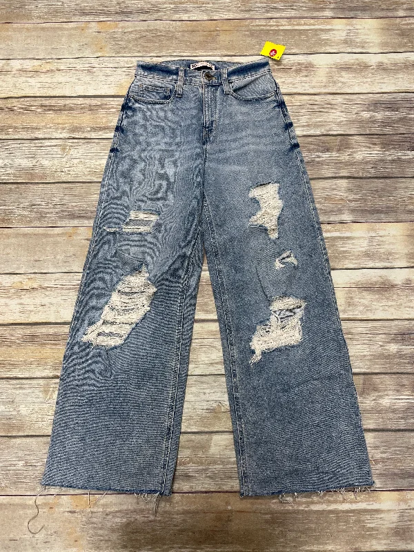 Jeans Wide Leg By So In Blue Denim, Size: 2 Practical Women's Quick - dry
