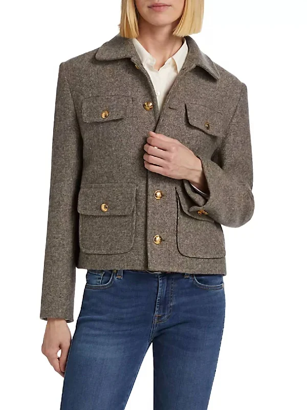 Paola Jacket In Feather Grey Street