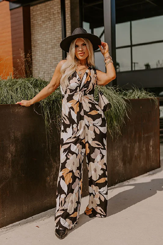 Sweetest Gesture Floral Jumpsuit in Black Curves purpose