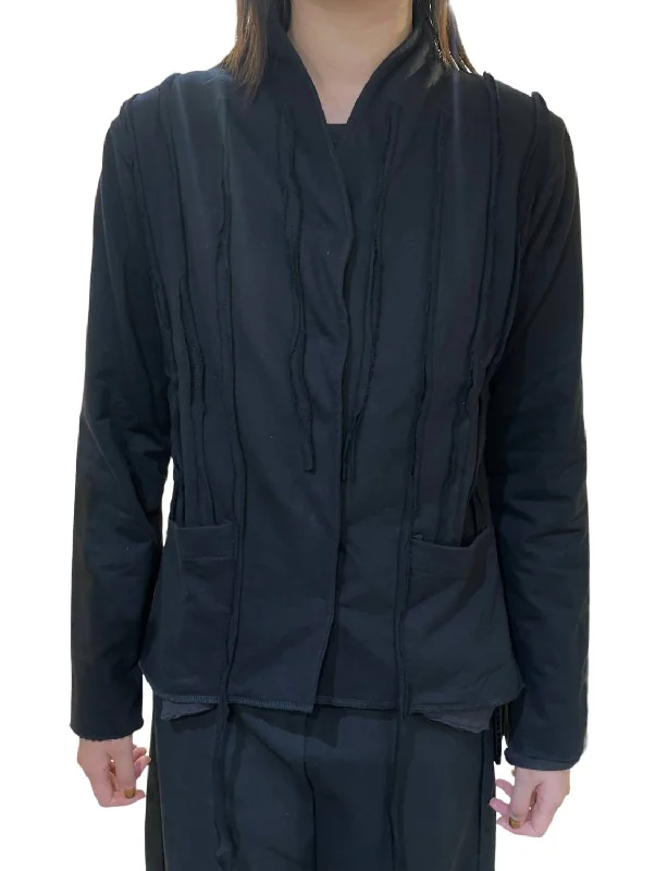 Casual Jacket In Black Bohemian Women's Free