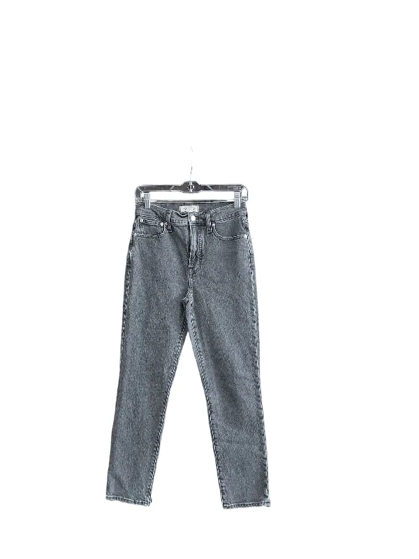 Jeans Boyfriend By Madewell In Grey Denim, Size: 2 Athletic Women's High - 