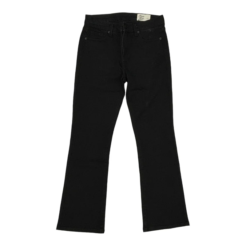 Jeans Straight By Clothes Mentor In Black Denim, Size:6 Classic Women's Pin - striped