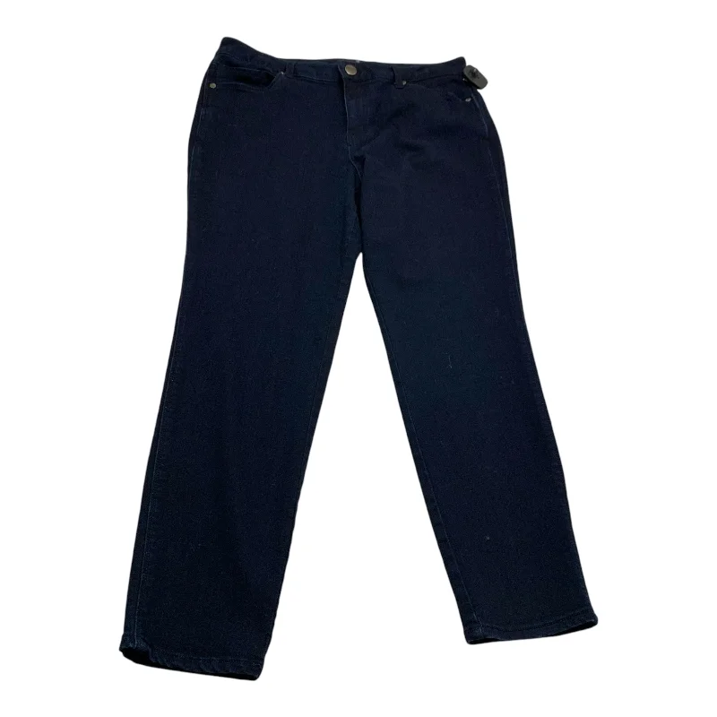 Jeans Skinny By 1822 Denim In Blue Denim, Size: 16 Minimalist Women's Casual
