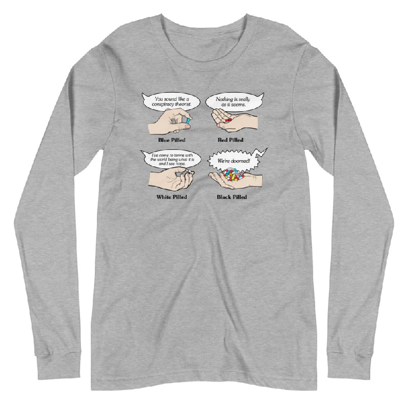 Pills of Perception Unisex Long Sleeve Tee Feminine Women's Soft 