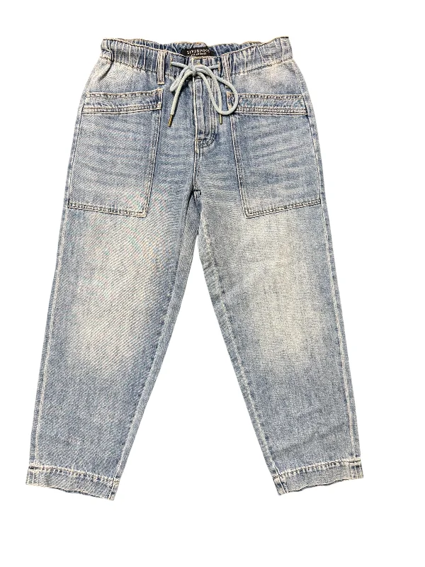 Jeans Straight By Liverpool In Blue Denim, Size: 2 Dapper Women's 1920S