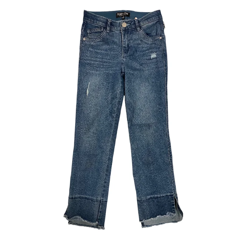 Jeans Straight By Mac & Me In Blue Denim, Size: 0 Practical Women's Multi - 