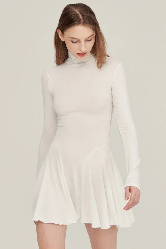 Adeline Fit & Flare Mini Dress Monochromatic All - in - one