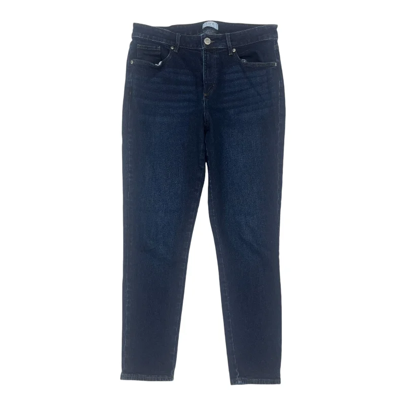 Jeans Skinny By Loft In Blue Denim, Size:8 Refined Women's 