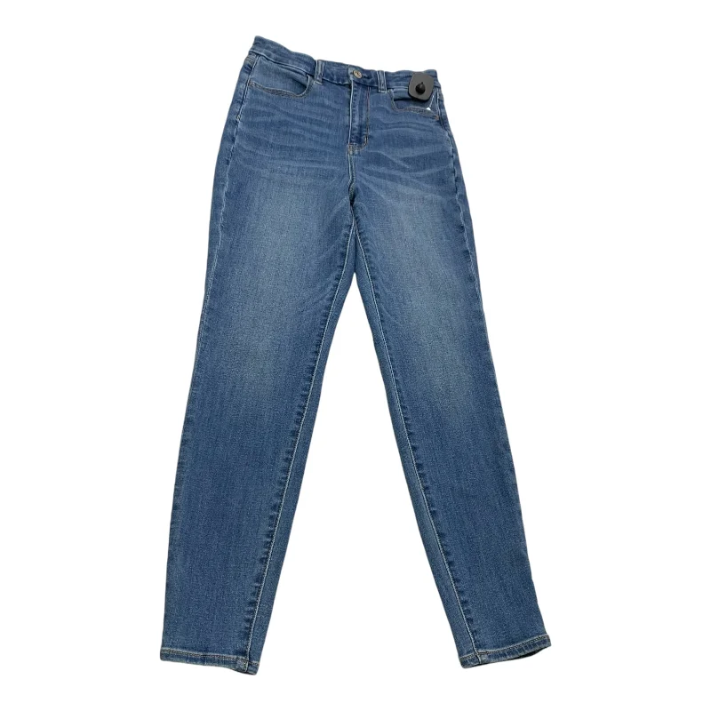 Jeans Skinny By American Eagle In Blue Denim, Size: 4 Country