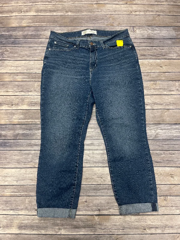 Jeans Boyfriend By Levis In Blue Denim, Size: 16 Dynamic Women's Moto