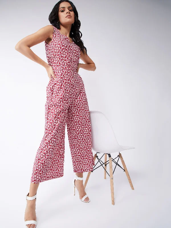 Jungle Safari Printed Sleeveless Jumpsuit Youthful Women's Anime - inspired