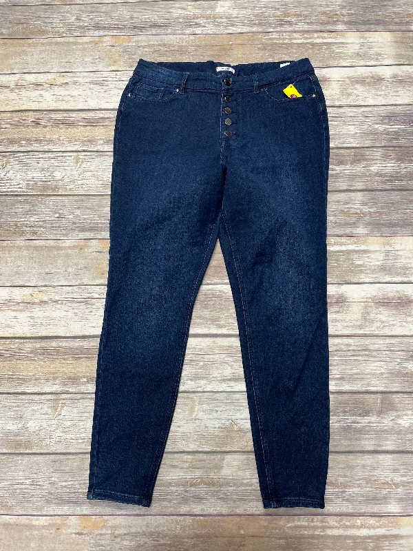 Jeans Skinny By Maurices In Blue Denim, Size: L Sleek Women's Metallic