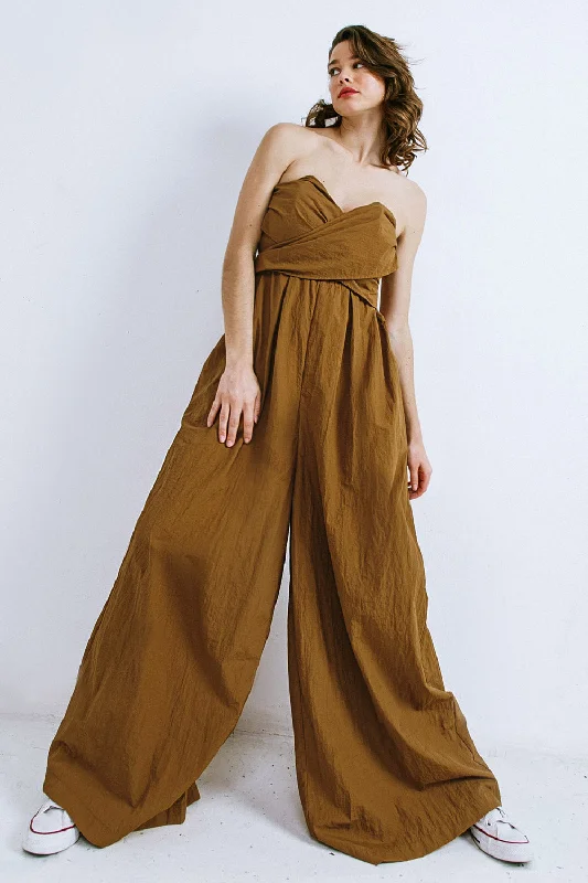 THINK ABOUT ME WOVEN JUMPSUIT Sophisticated Women's Tailored