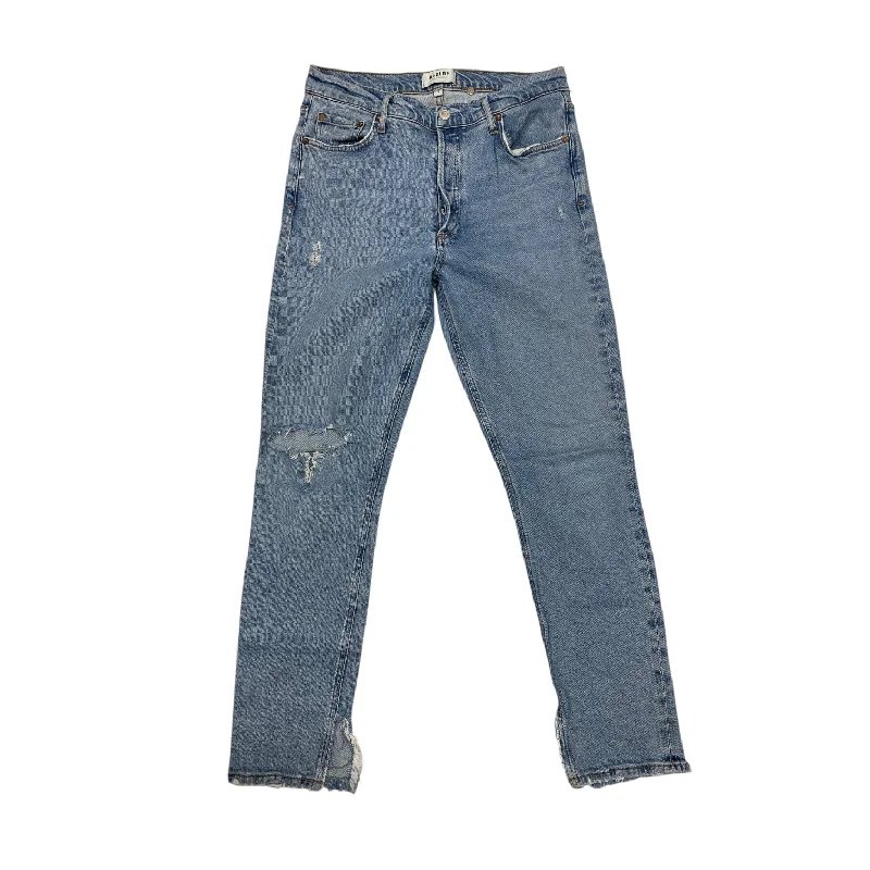 Jeans Boyfriend By Agolde In Blue Denim, Size: 8 Gym
