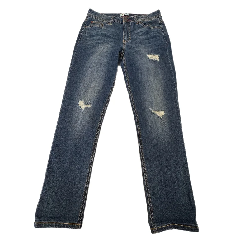Jeans Skinny By Clothes Mentor In Blue Denim, Size: 8 Geometric