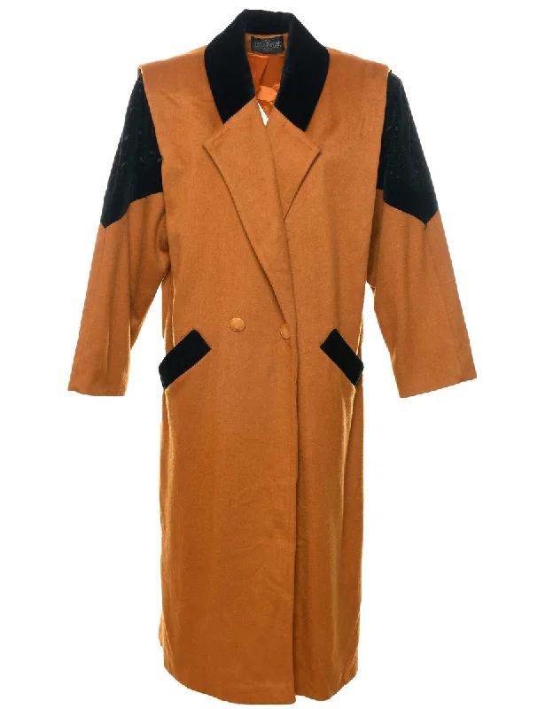 Mustard Wool Coat - XL Sporty Women's Tennis