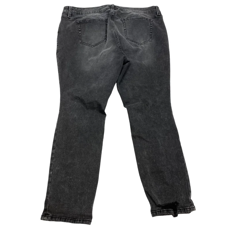 Jeans Skinny By Torrid In Grey Denim, Size: 16 Dapper Women's 1920S