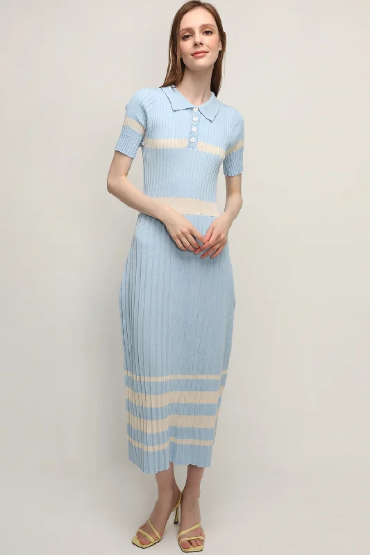 Mila Pleated Hem Maxi Dress Artistic Women's Hand - painted
