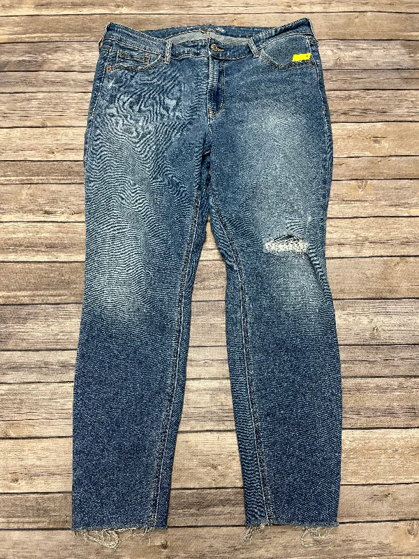 Jeans Skinny By Old Navy In Blue Denim, Size: 14 Stylish Women's Neon