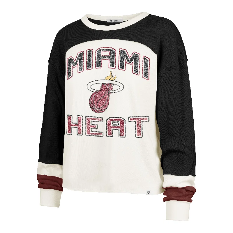 MIAMI HEAT ARENA CURVE '47 TONI LONG SLEEVE TEE WOMENS Sporty Women's Athleisure 