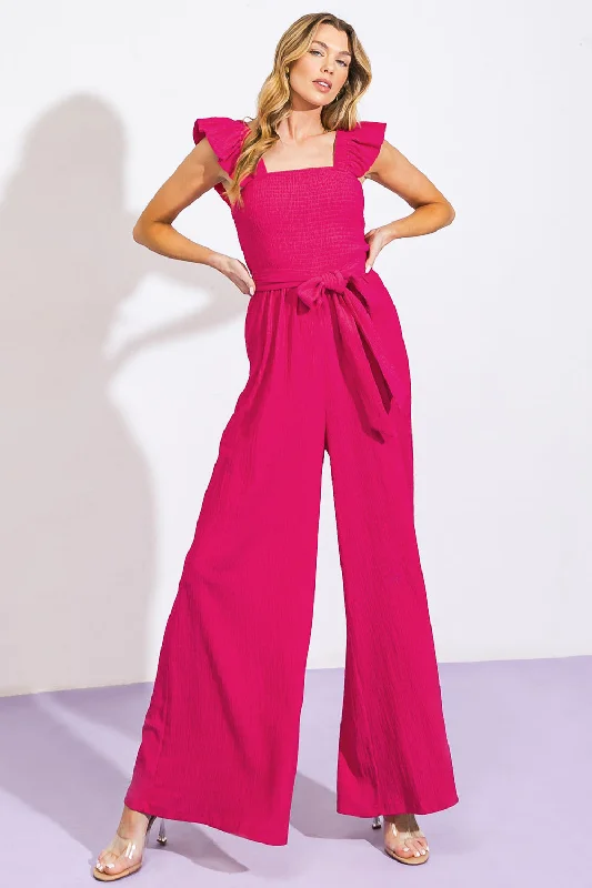 LOVEILEST STYLE WOVEN JUMPSUIT Relaxed Women's 