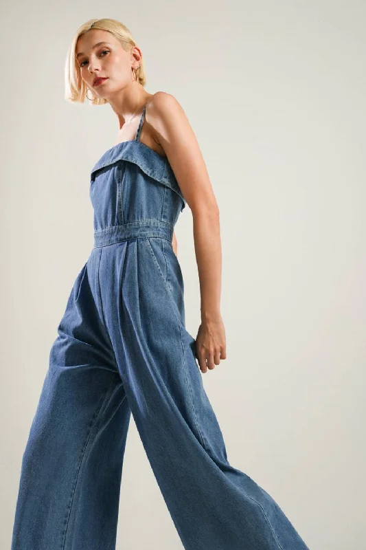 URBAN ELEGANCE DENIM JUMPSUIT Business
