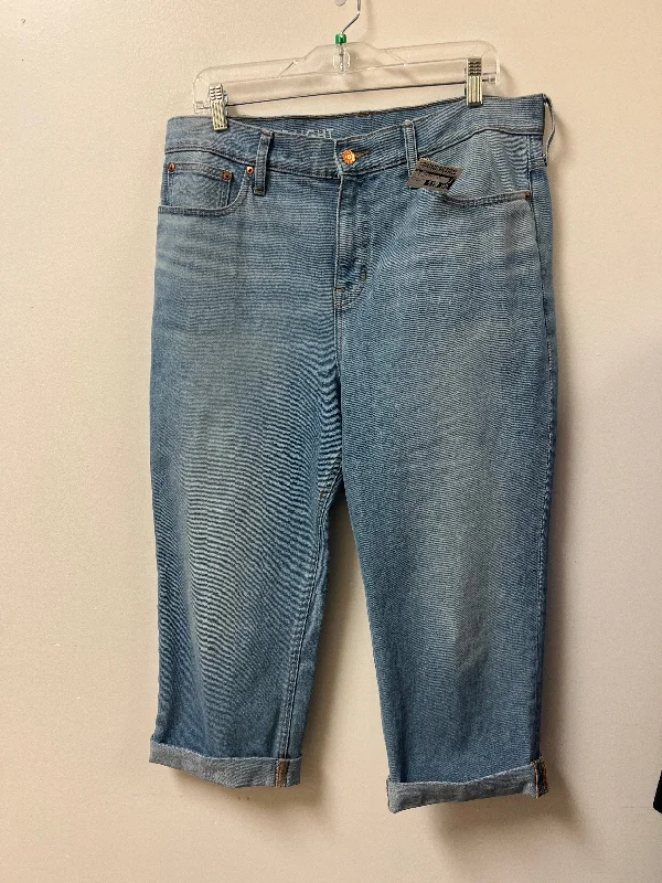 Jeans Straight By J. Crew In Blue Denim, Size: 14p Modern Women's Tech