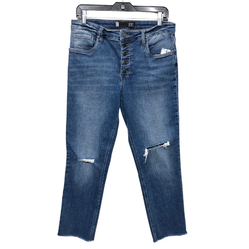 Jeans Cropped By Kut In Blue, Size: 8 Earthy Women's 