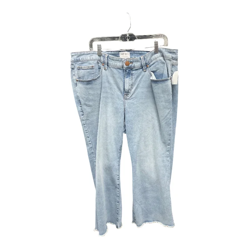 Jeans Wide Leg By Lane Bryant In Blue Denim, Size: 20 Trendy Women's Oversized