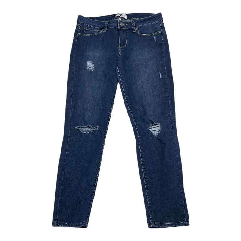 Jeans Skinny By Paige In Blue Denim, Size: 8 Casual Women's Loose - fitting