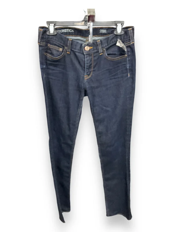 Jeans Straight By Clothes Mentor In Blue, Size: 6 Hip Women's Retro