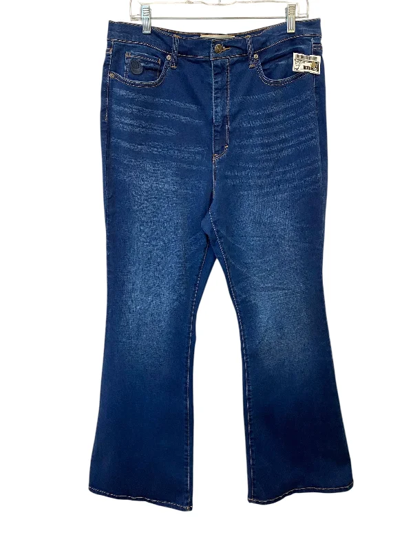 Jeans Flared By Gloria Vanderbilt In Blue Denim, Size: 14 Stylish Women's Neon