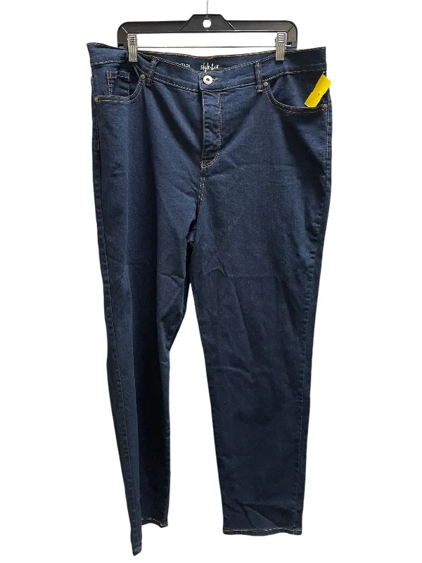 Jeans Boot Cut By Style And Company In Blue Denim, Size: 18 Business