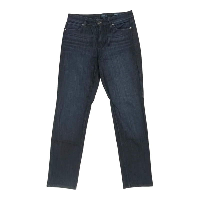 Jeans Straight By J. Jill In Blue Denim, Size:8 Disco