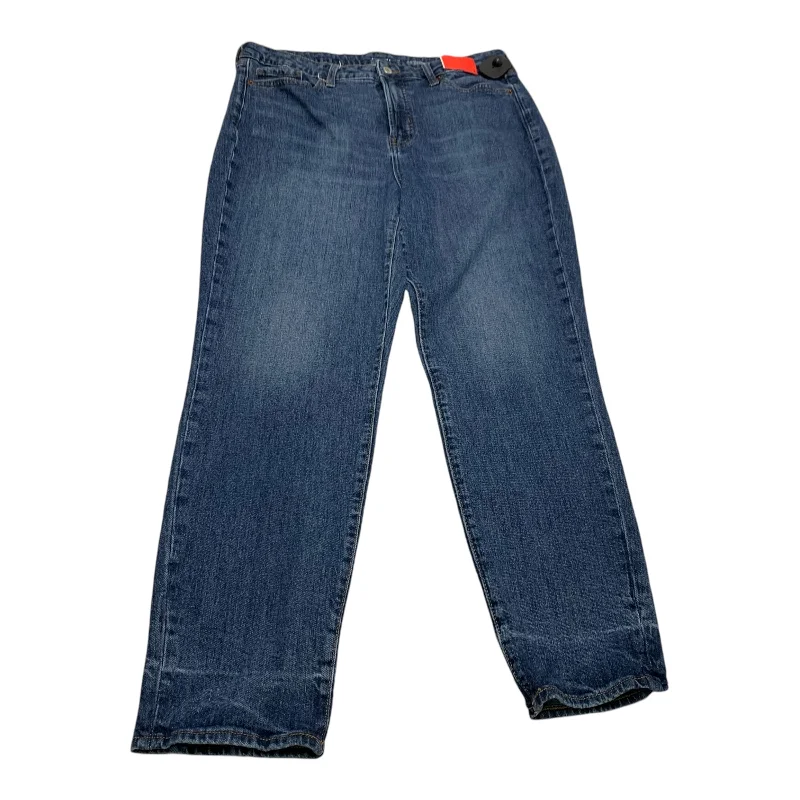 Jeans Straight By Old Navy In Blue Denim, Size: 14 Earthy Women's 