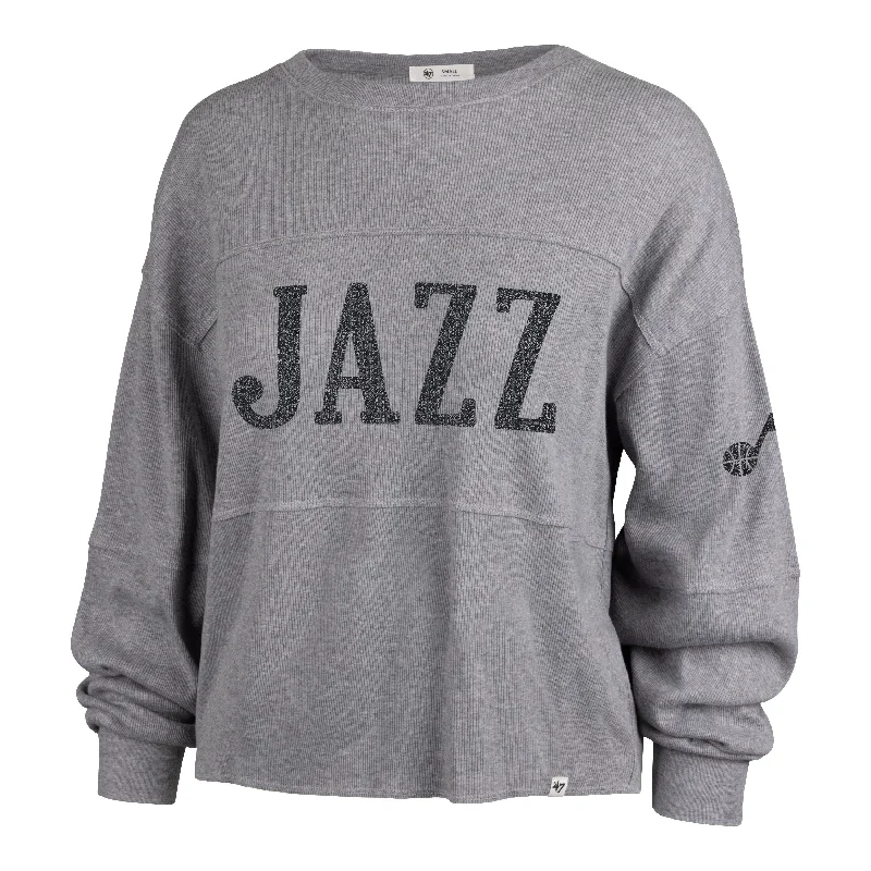 UTAH JAZZ '47 JADA LONG SLEEVE TEE WOMENS Artistic Women's Hand - painted
