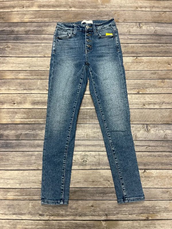 Jeans Skinny By Vervet In Blue Denim, Size: 0 Relaxed Women's Beachy
