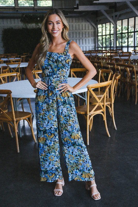 Cruising Jumpsuit, Midnight Multi | Sadie & Sage Refined Women's Hand - crafted