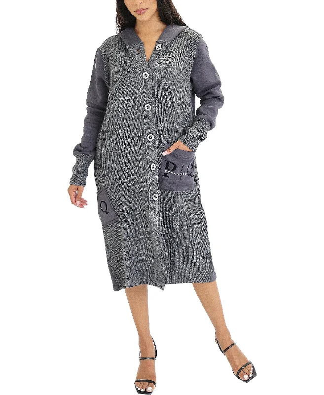 Sweater Midi Dress Cozy Women's Sherpa - lined