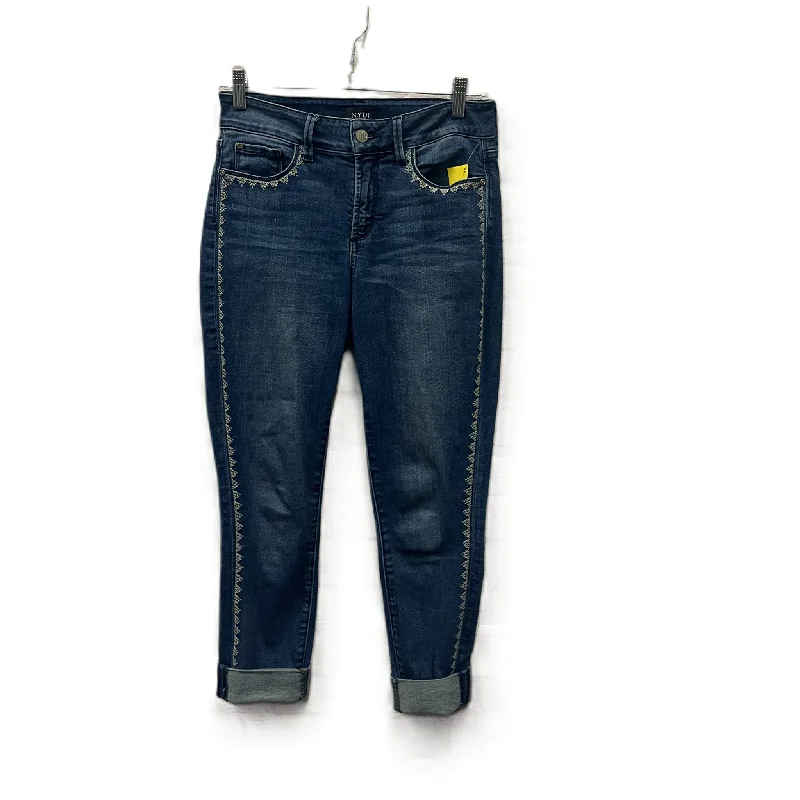 Jeans Cropped By Not Your Daughters Jeans In Blue Denim, Size: 2 Disco